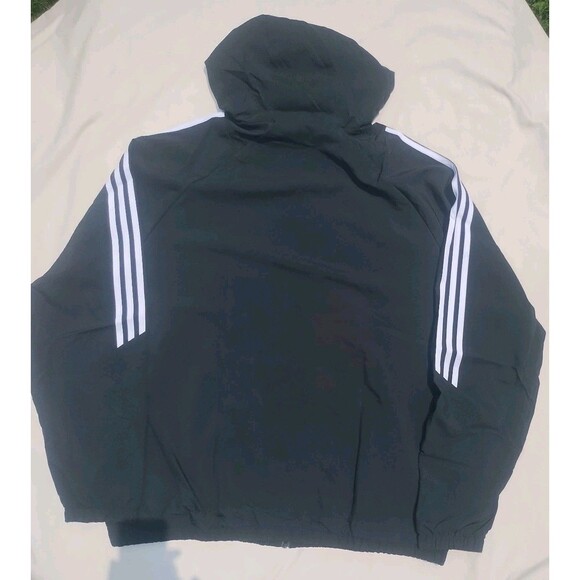Adidas Tiro 24 Windbreaker Soccer Football Full Zip Jacket Mens XL Black New - Picture 2 of 2
